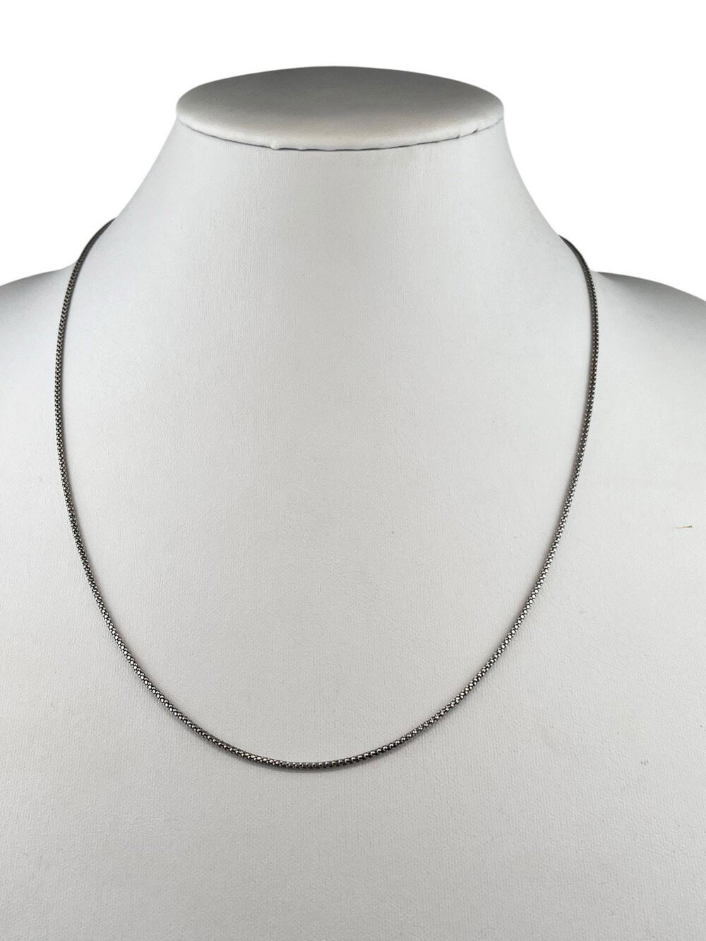 RCI Italy Adjustable up to 22.5" Sterling Silver Necklace 1.5mm Bubble Chain